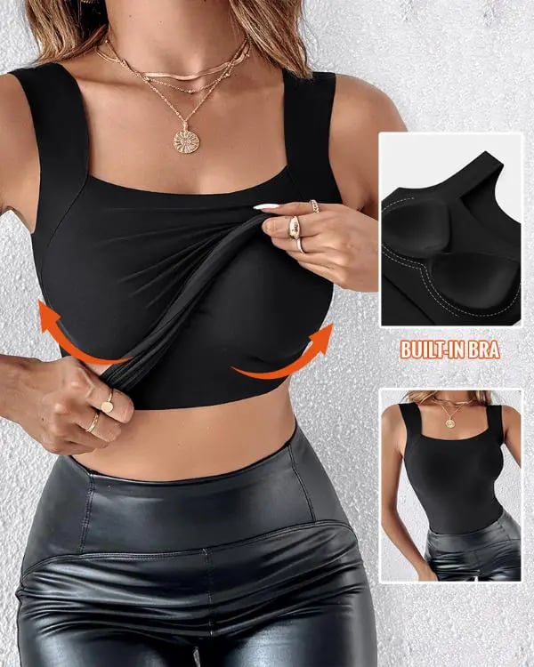 🔥49% OFF🔥U Neck Shapewear Built-in Bra Tank