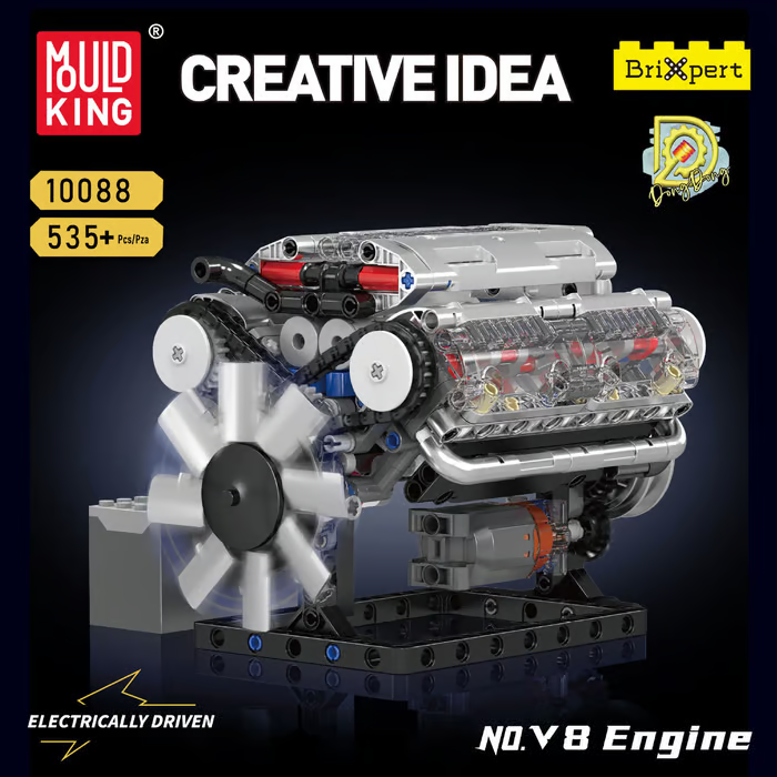 🎁Promotion 49% OFF-8-Cylinder Full Metal Car Engine Model（3-Year Warranty）