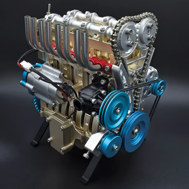 🎁Promotion 49% OFF-8-Cylinder Full Metal Car Engine Model（3-Year Warranty）